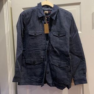 Brand new waxed denim chore coat
